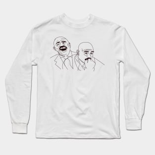 Steve Harvey Laughing Serious Meme Long Sleeve T-Shirt